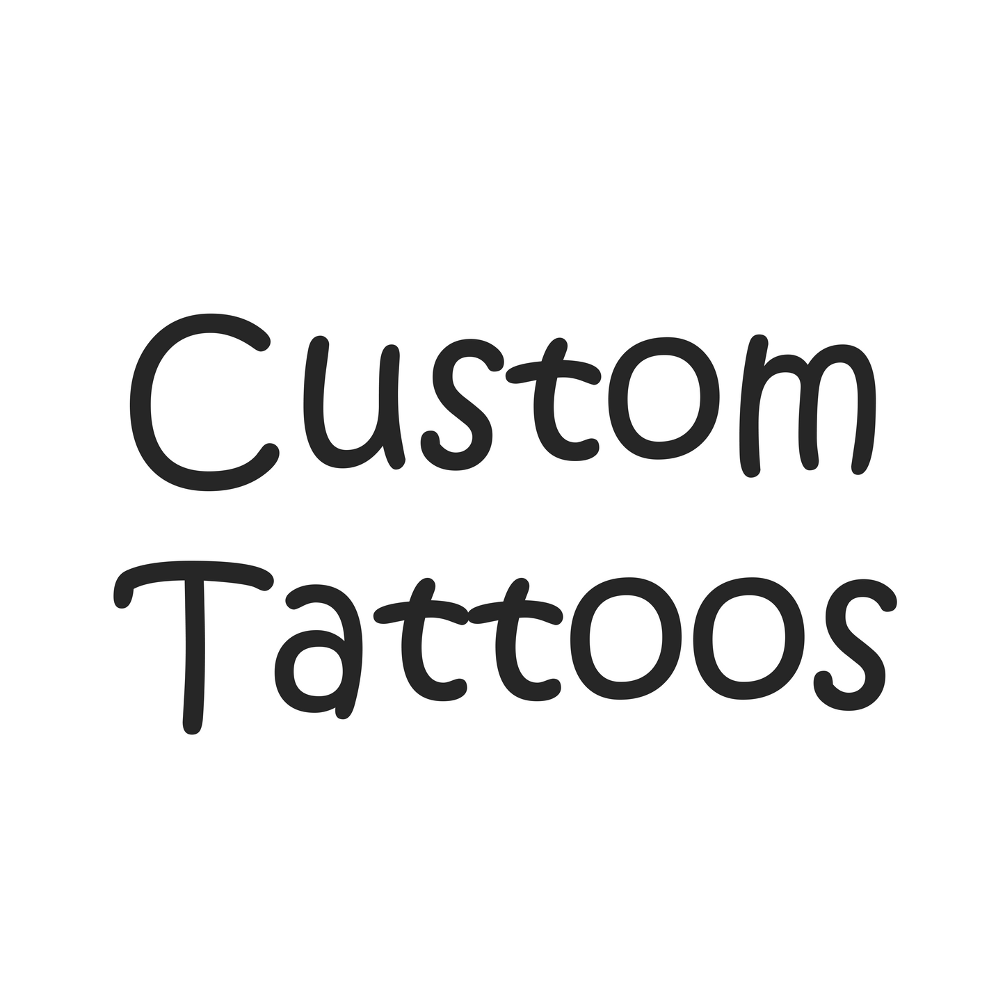 Custom Temporary Tattoo