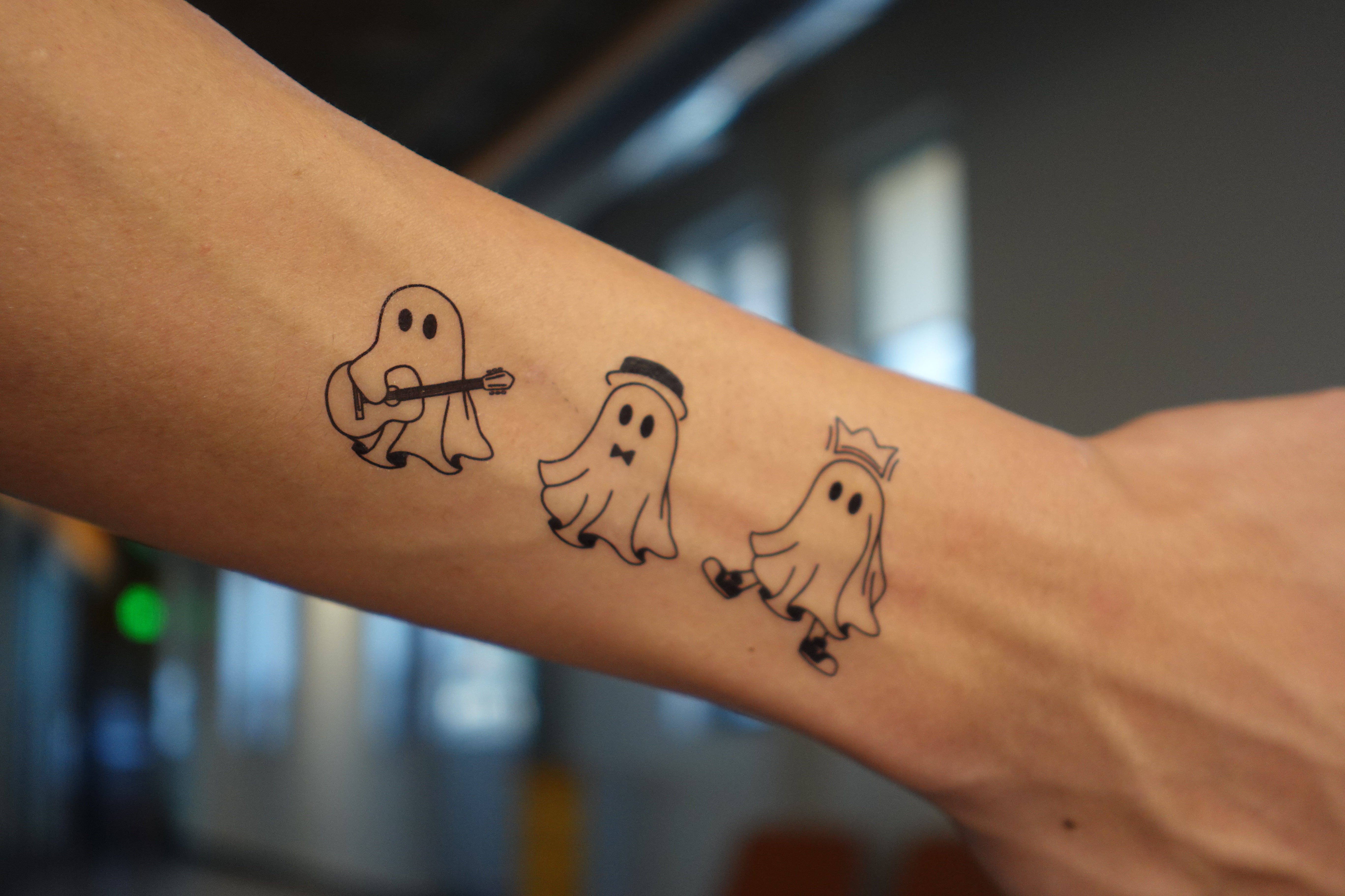 Ghost Temporary Tattoo  Set of 3  Tatteco